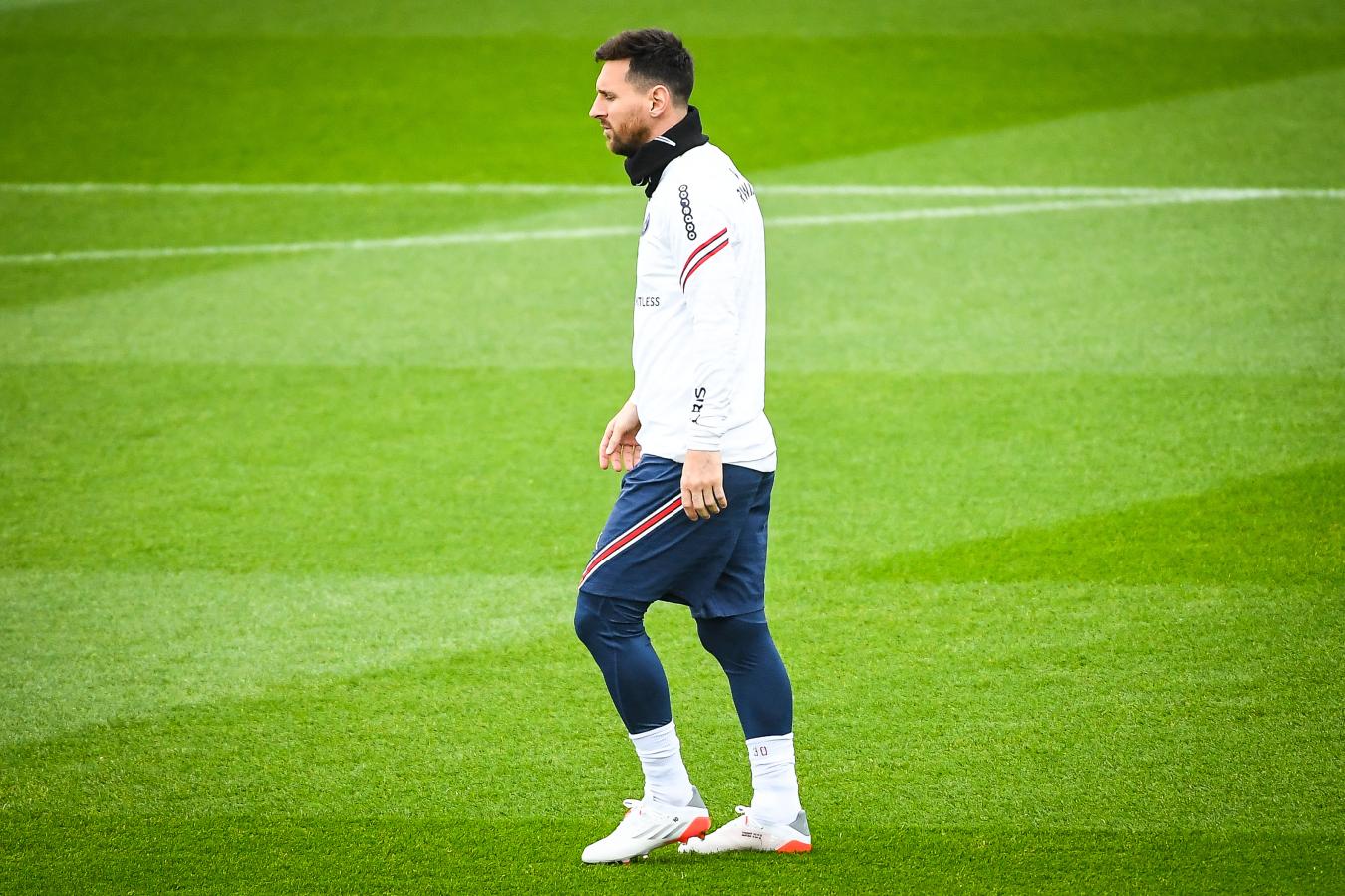 Imagen Messi se movió sin problemas en el entrenamiento. Foto Matthieu Mirville / DPPI via AFP