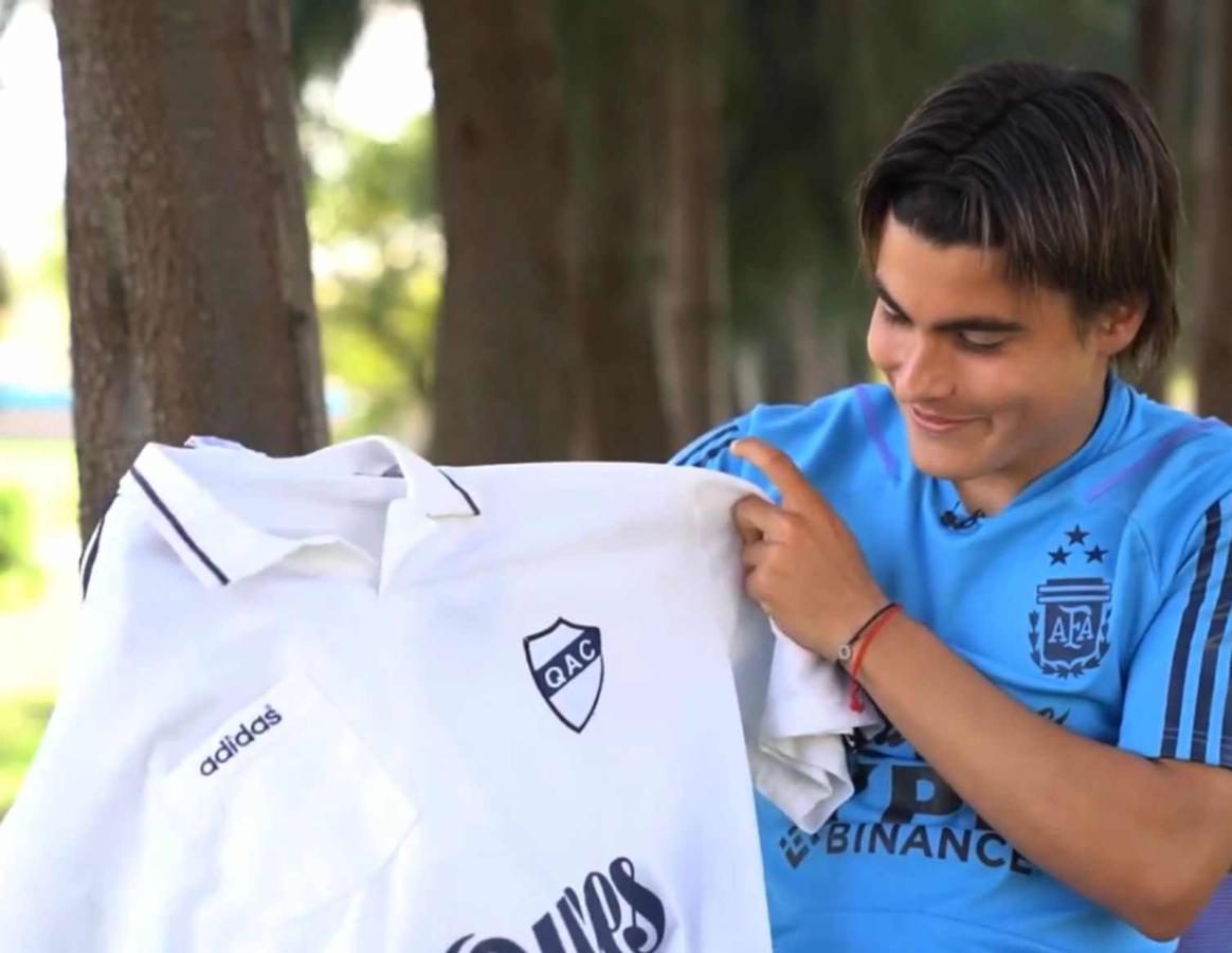 Imagen Luka Romero dijo que en la Argentina le gustaría jugar en Quilmes.