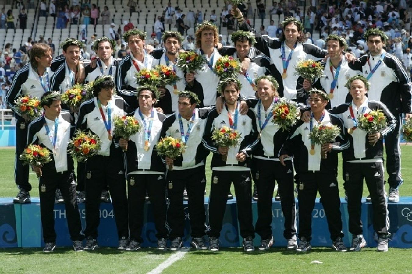 Imagen Los campeones olímpicos de 2004 que comandó Marcelo Bielsa.