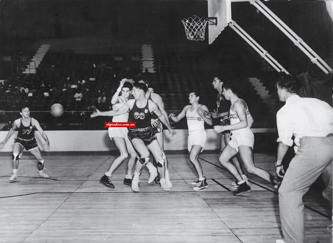 Imagen Londres 1948: “El mejor partido de mi vida”. Triunfal derrota por un doble (59-57) contra Estados Unidos.