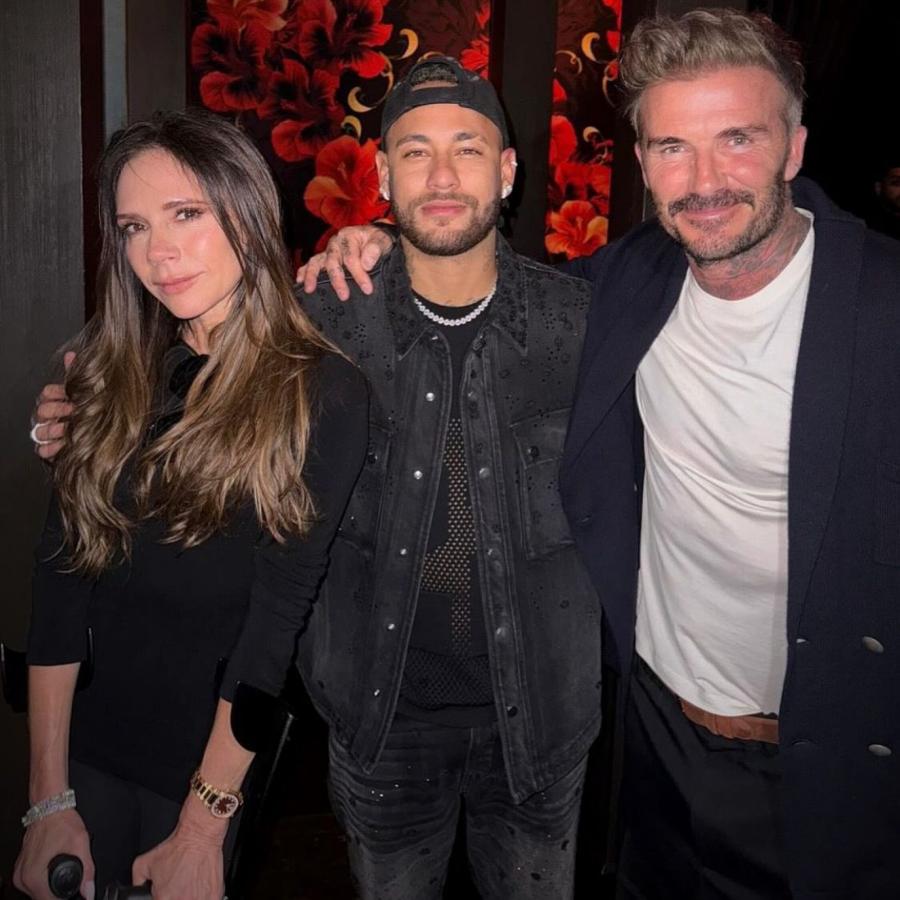 Imagen Victoria, Neymar y Beckham. Una foto que despierta ilusión en Miami.