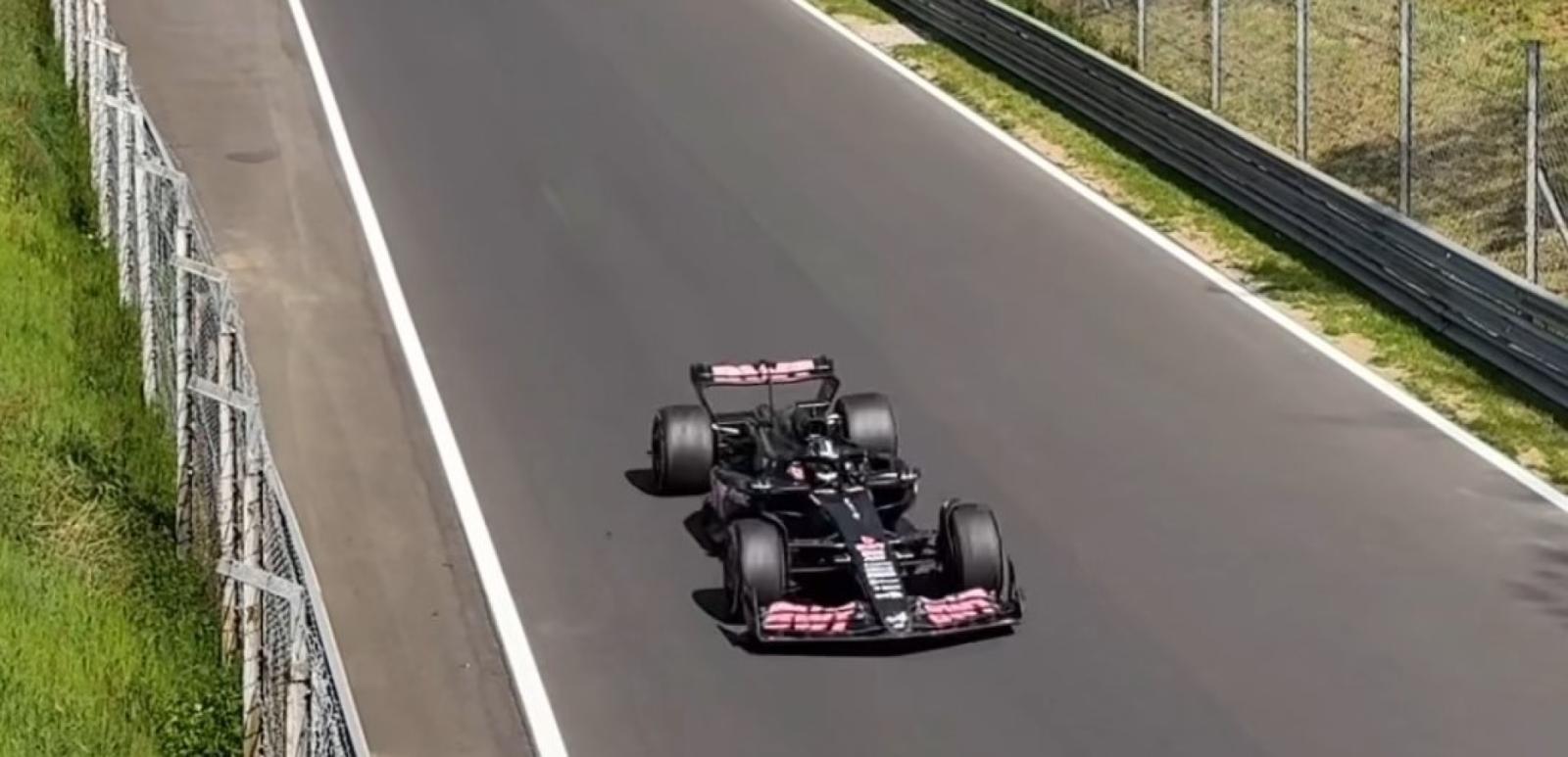 Imagen Colapinto, en plena prueba este domingo en el circuito de Monza.