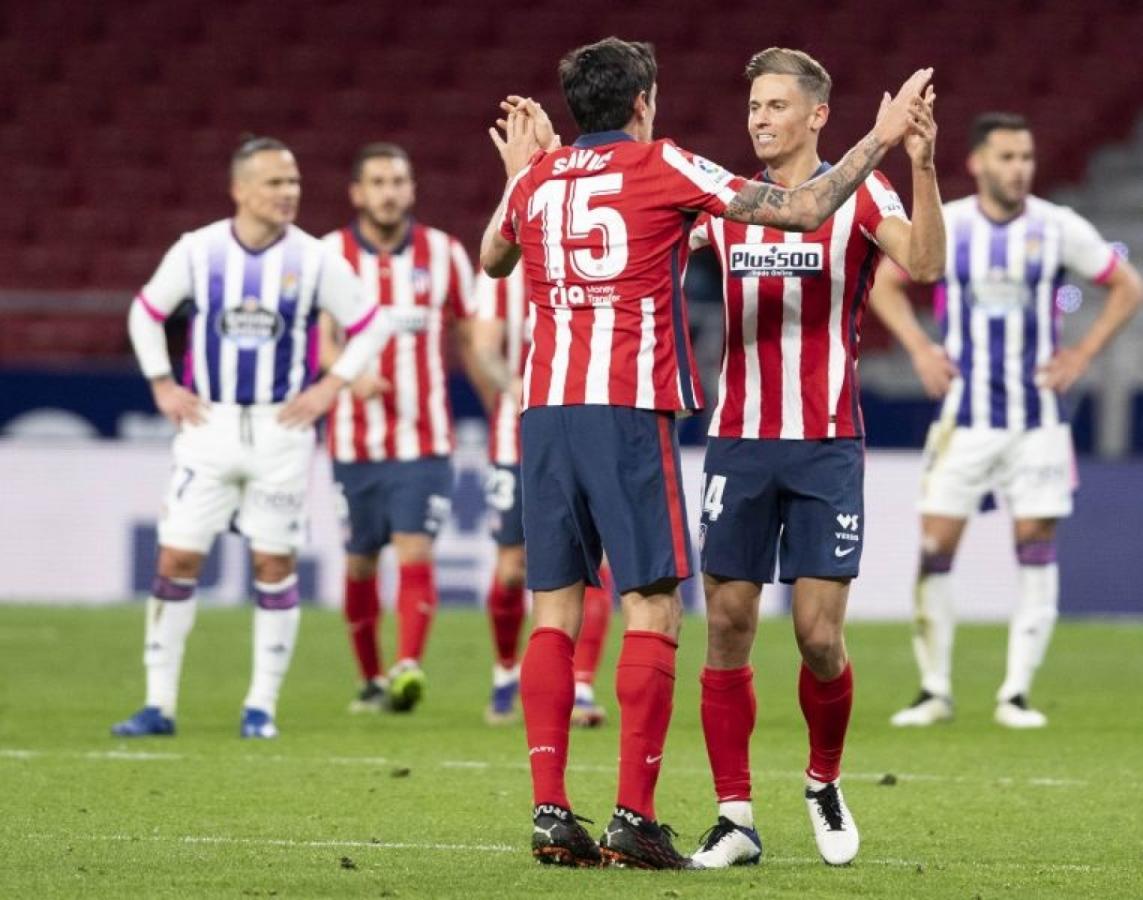 Imagen El Atlético de Madrid lidera y ya piensa en el clásico ante el Real.