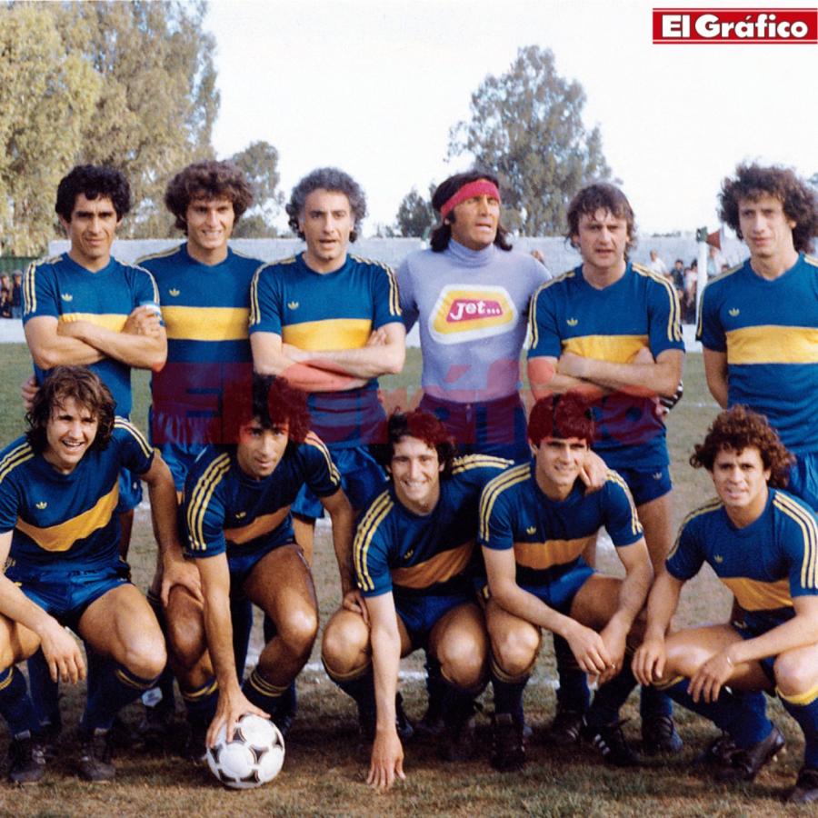Imagen Coppola, como jugador de Boca, en los años '80.