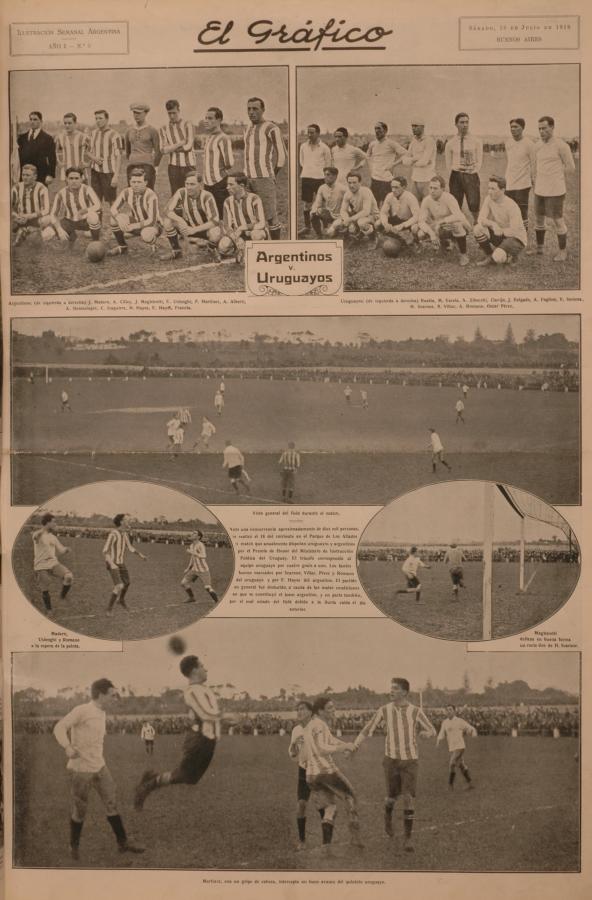 Imagen La tapa del número 5, la primera de El Gráfico con contenido futbolístico.