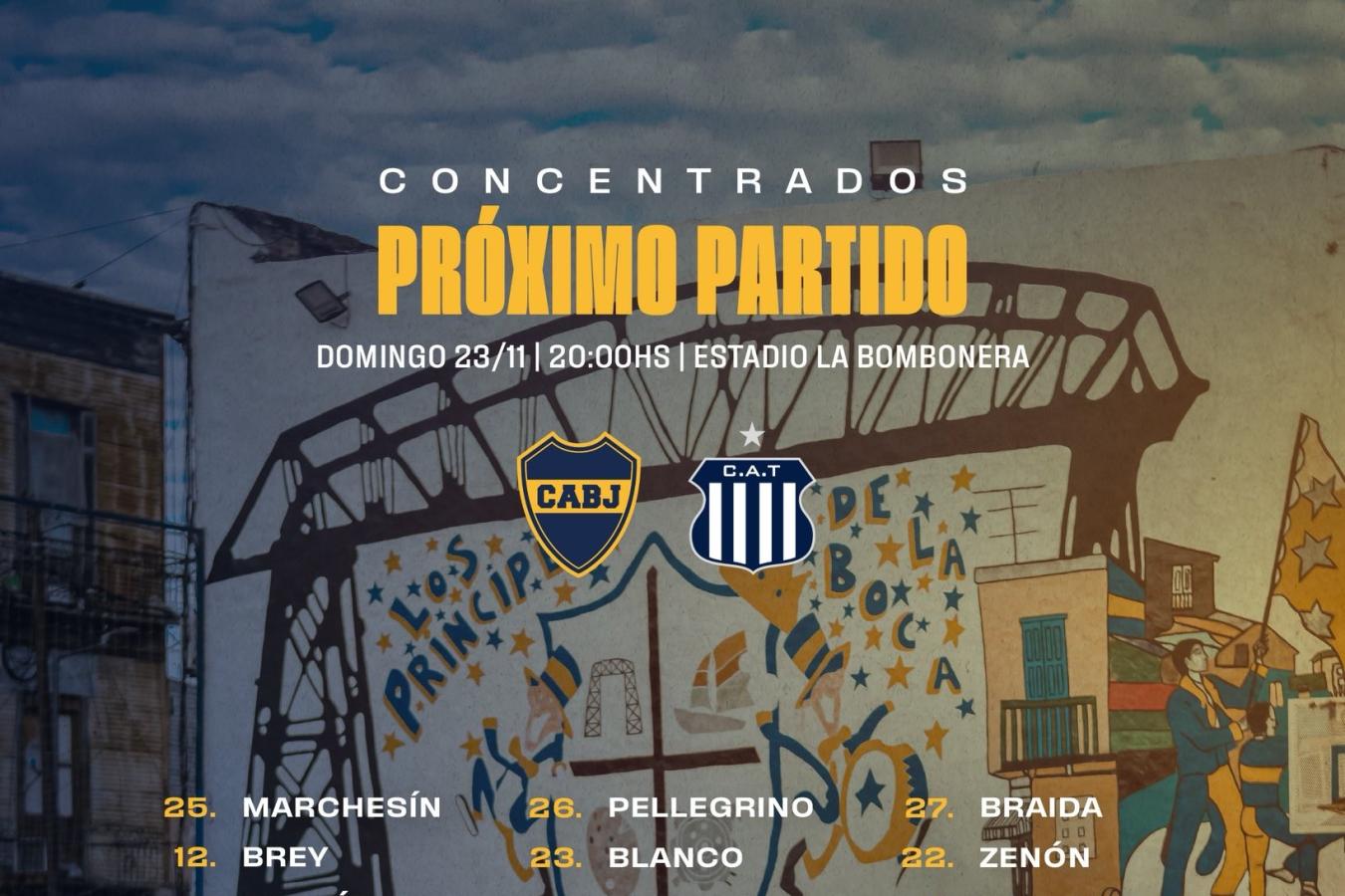 Con tres regresos, los concentrados de Boca para recibir a Talleres y Carlos Tevez
