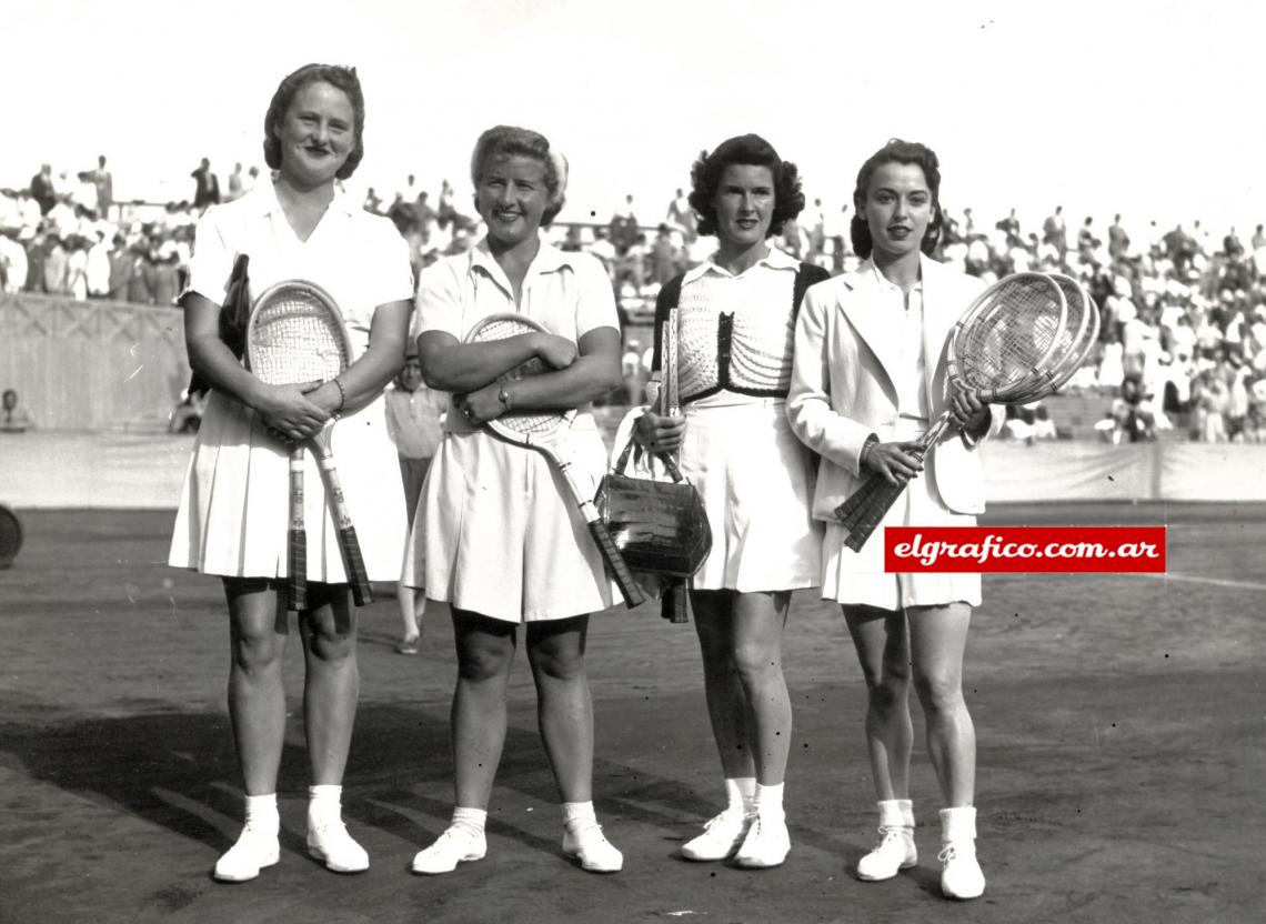 Imagen 1941. 3 de noviembre. Mary Terán fue y es hoy en día un referente del tenis femenino por el impulso que su talento le pudo dar a la práctica de ese deporte.