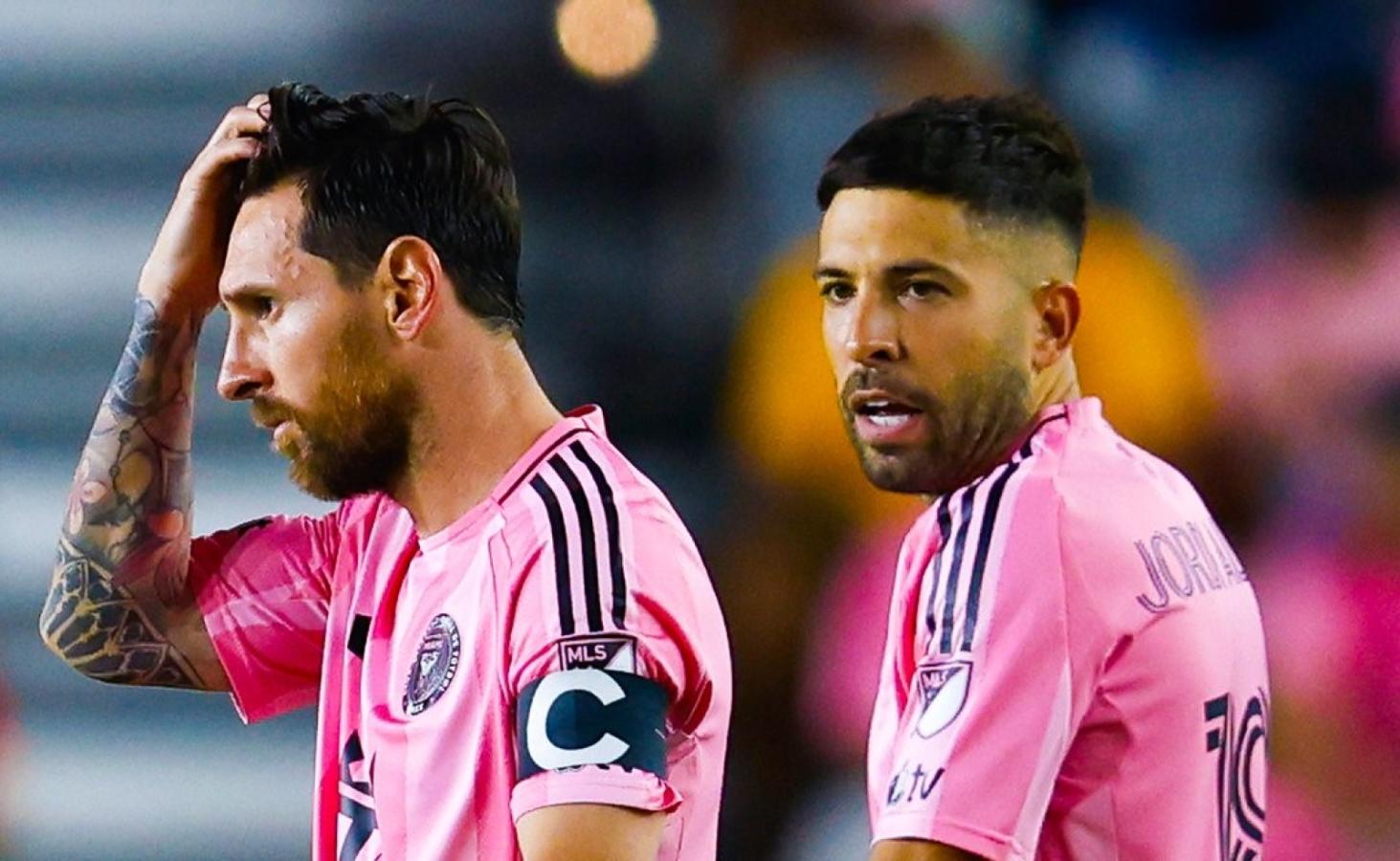 Imagen Messi y Jordi Alba, sancionados por la MLS.