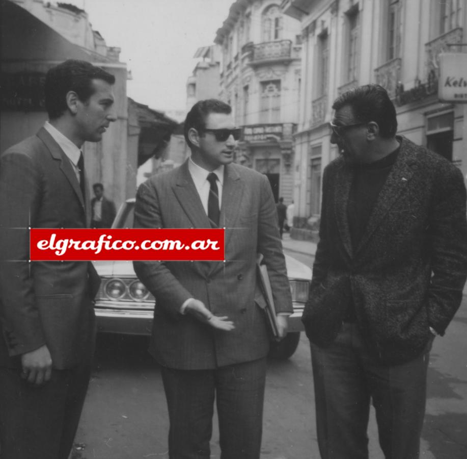 Imagen Angelillo junto a Pipo Rossi y Cherquis Bialo.