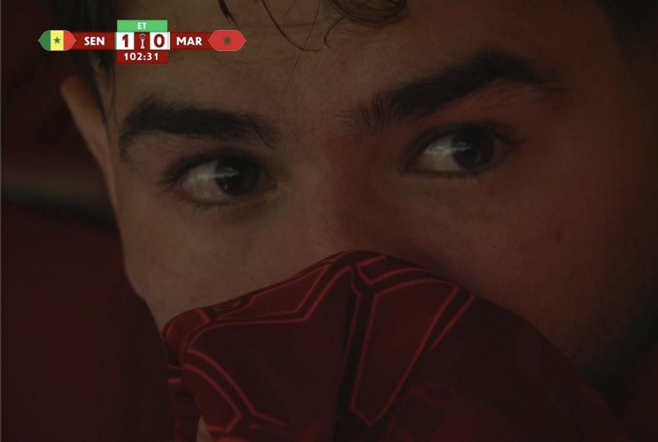 Imagen Las lágrimas en los ojos de Brahim tras ser reemplazado.