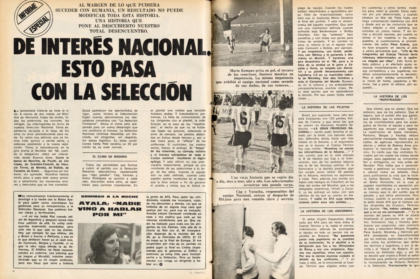 Imagen Combinado de Rosario 3-1 Argentina, la crónica de El Gráfico 