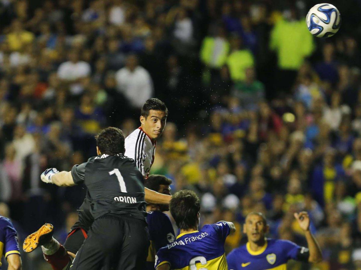 Imagen En 2014, Funes Mori le dio la victoria a River en La Bombonera