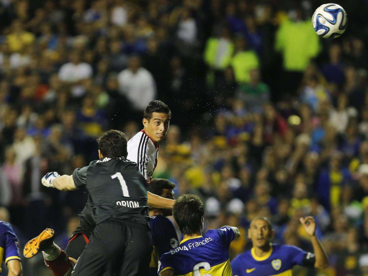 Imagen En 2014, Funes Mori le dio la victoria a River en La Bombonera 