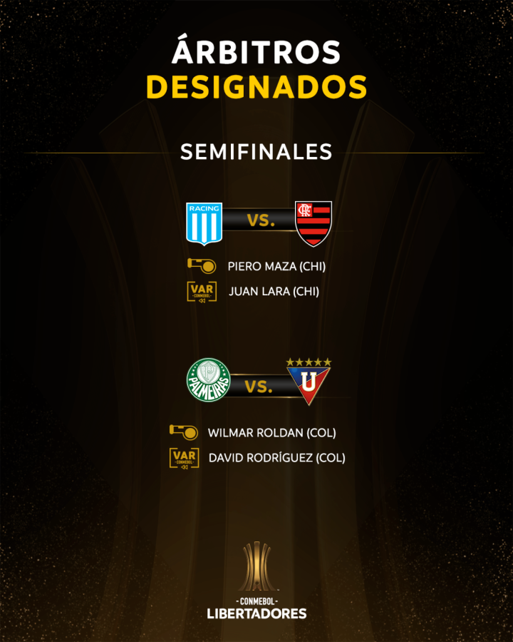 Imagen Árbitros para la revancha de la Libertadores