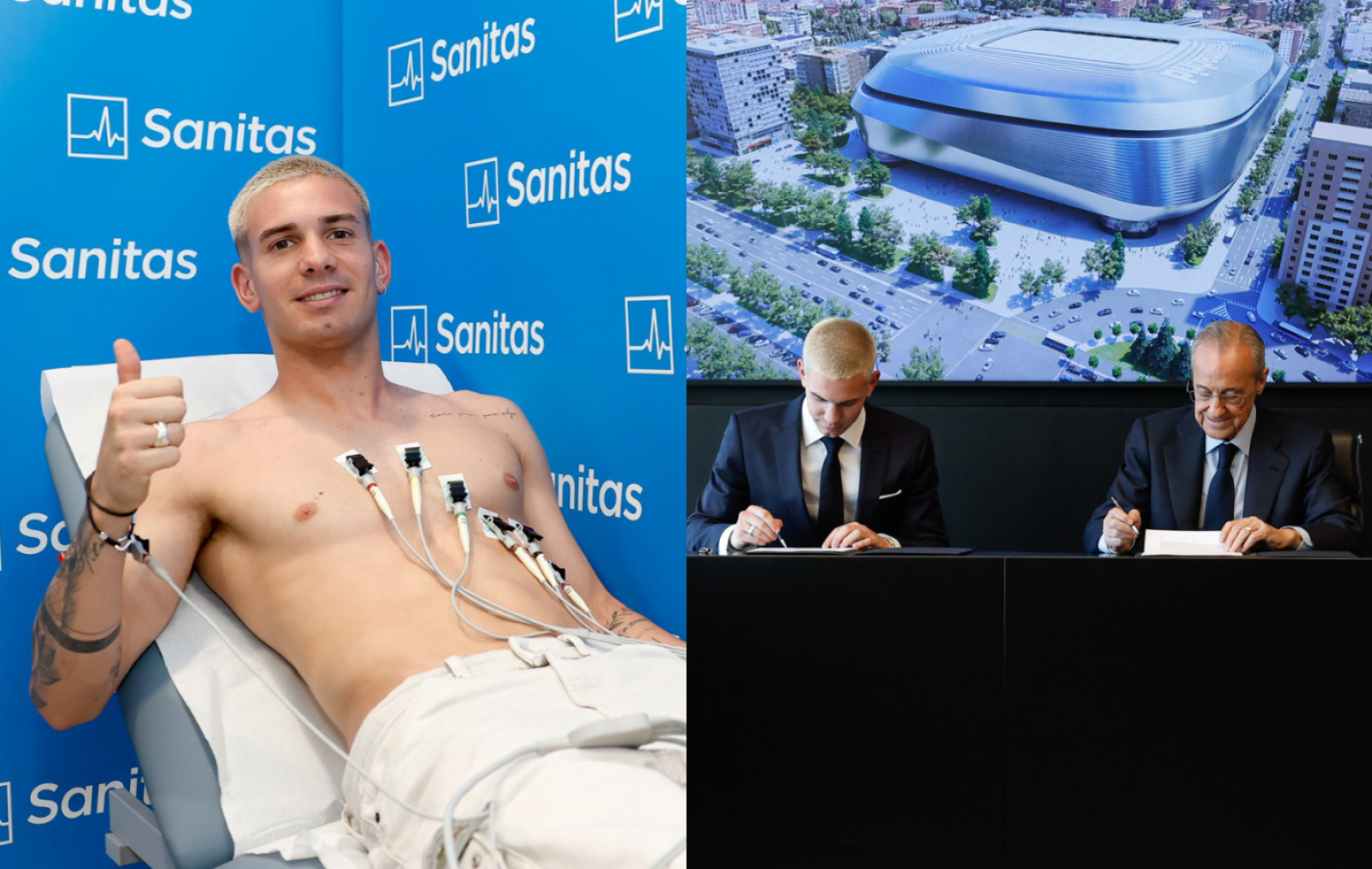Imagen Revisión médica y firma de contrato para Mastantuono con Real Madrid.