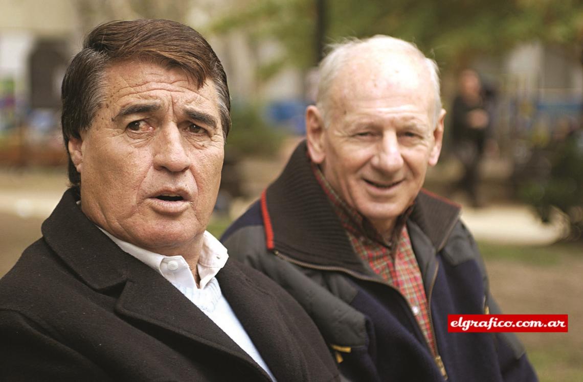 Imagen Dos figuras que crecieron en Arsenal: Rojitas (Boca) y Norberto Shiro (San Lorenzo).