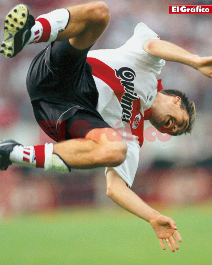 Imagen Festejando un gol para River de una manera poco convencional
