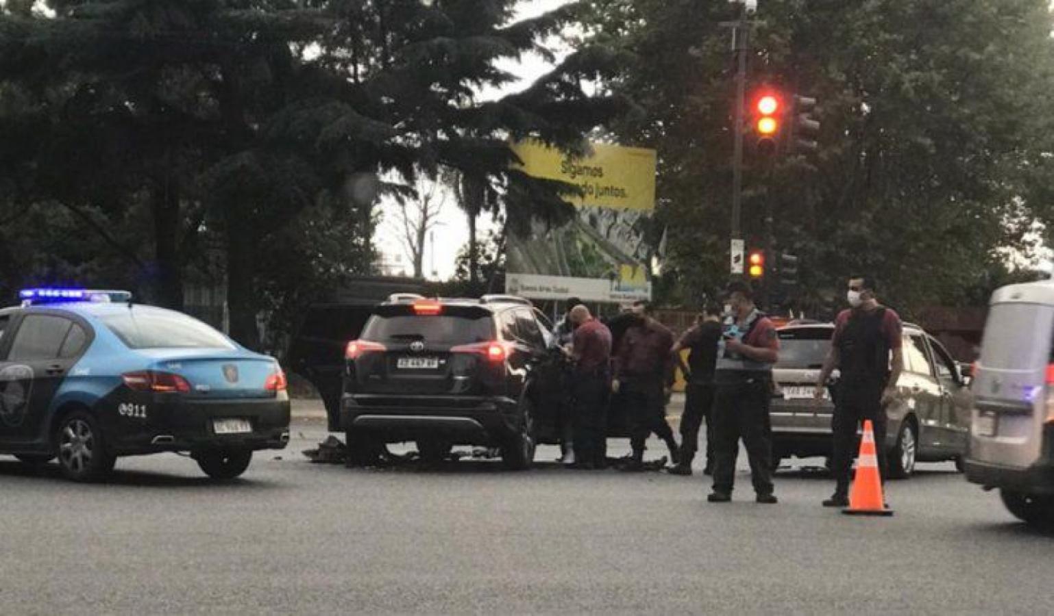 Imagen Campuzano chocó en la intersección de Avenida Libertador y Callao.