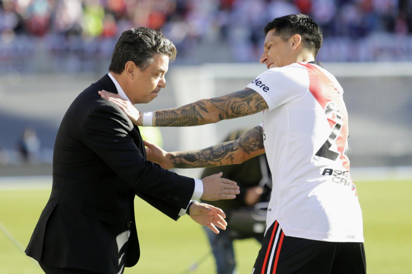 Imagen Marcelo Gallardo y Enzo Pérez. Una sociedad que podría llegar a su fin en diciembre.
