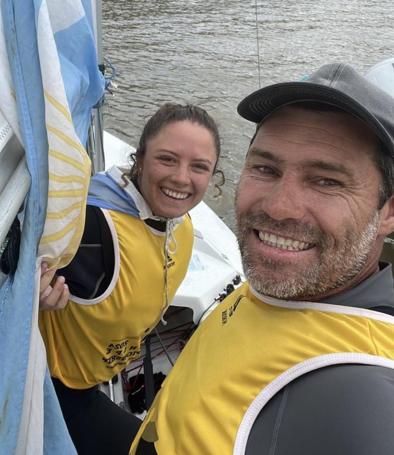Imagen Sciarra y Alsogaray, campeones mundiales de clase snipe en yachting.