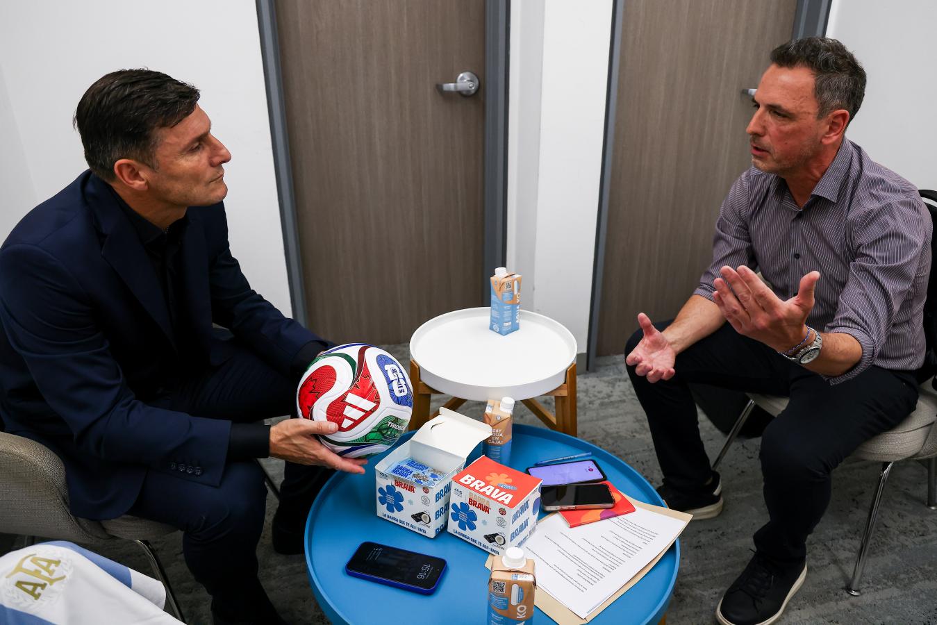 Imagen Zanetti, en pleno diálogo con El Gráfico.