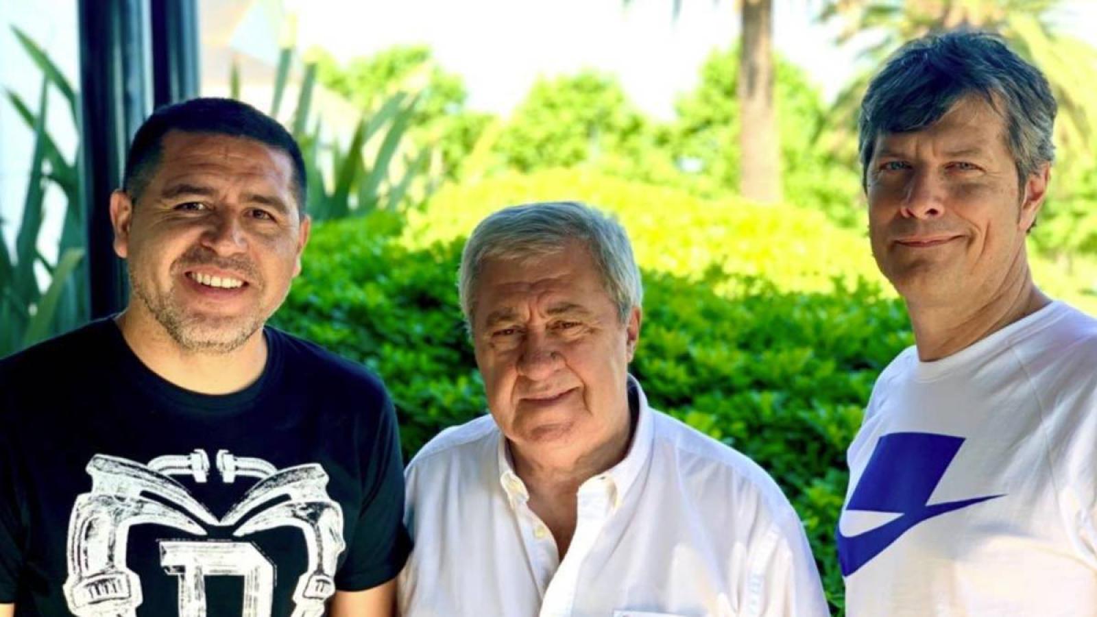 Imagen Riquelme, Ameal y Pergolini. En aquellos días felices antes de las elecciones de diciembre de 2019.
