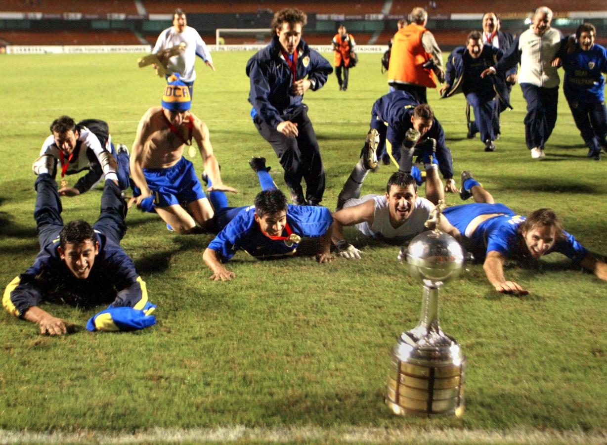 Imagen La Copa Libertadores 2003 fue la primera gran alegría de Boca de un año soñado (MAURICIO LIMA / AFP)