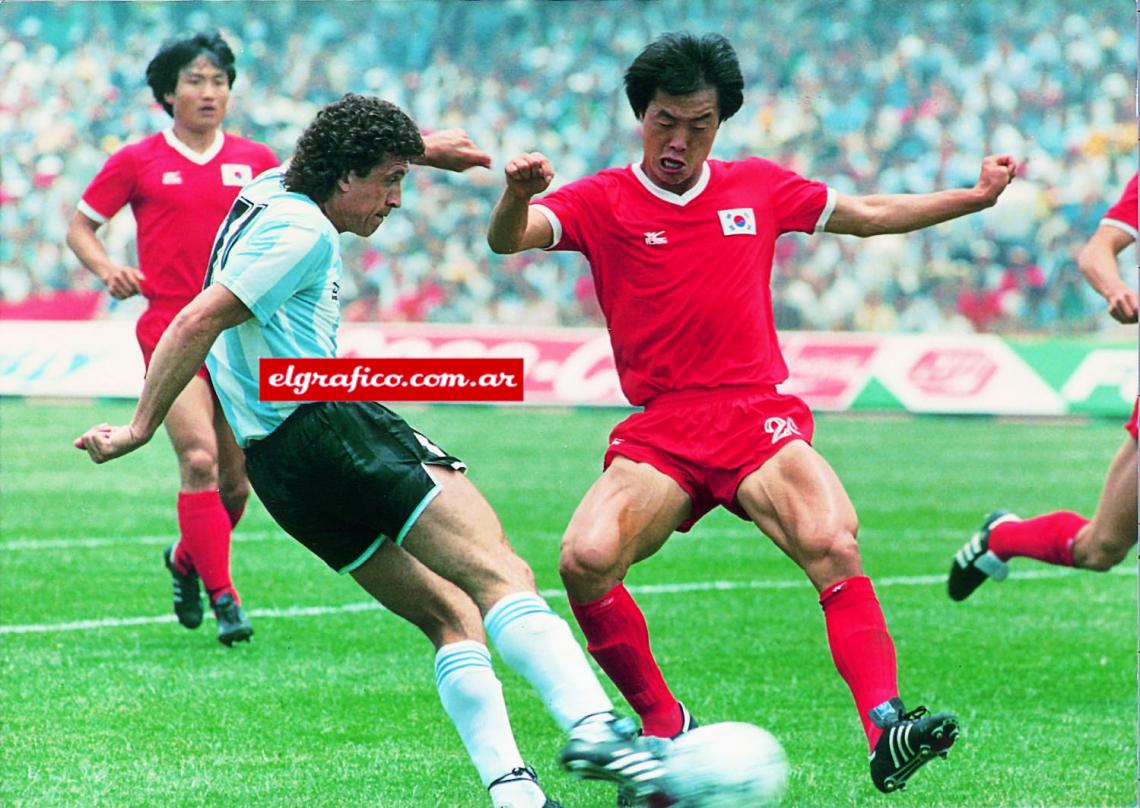 Imagen Gol a Corea en México ‘86 (el primero de Argentina en la Copa).