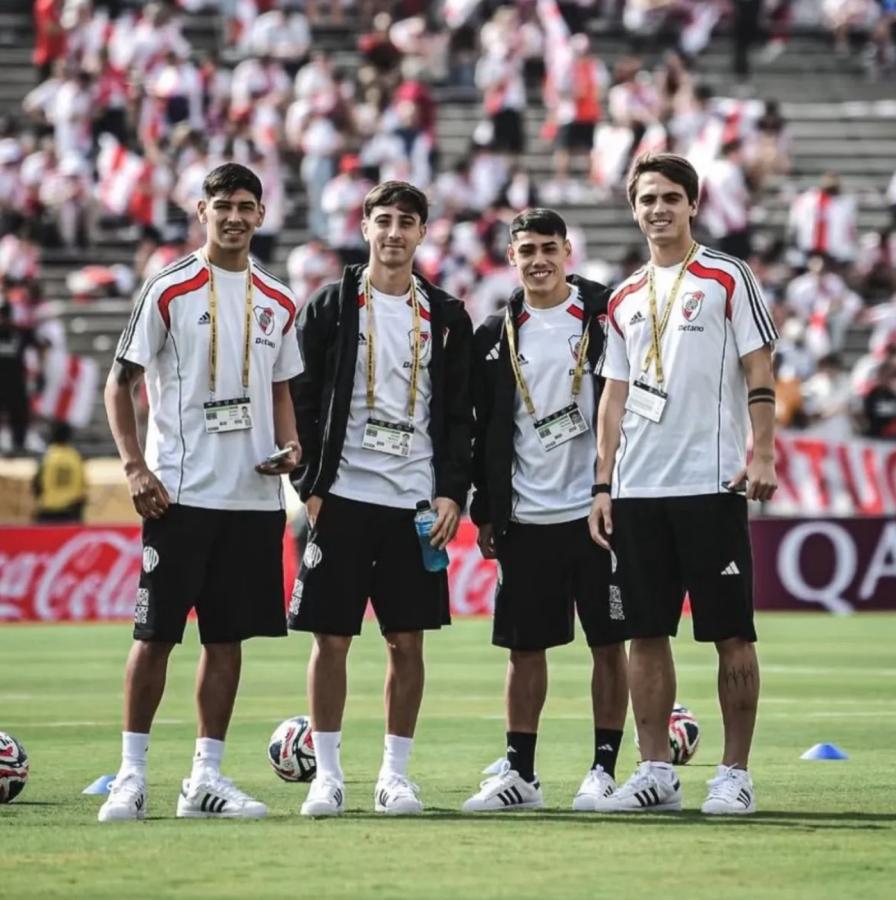 Imagen Rivero, Dadín, Lencina y Constantini, los pibes de River que sueñan en grande.
