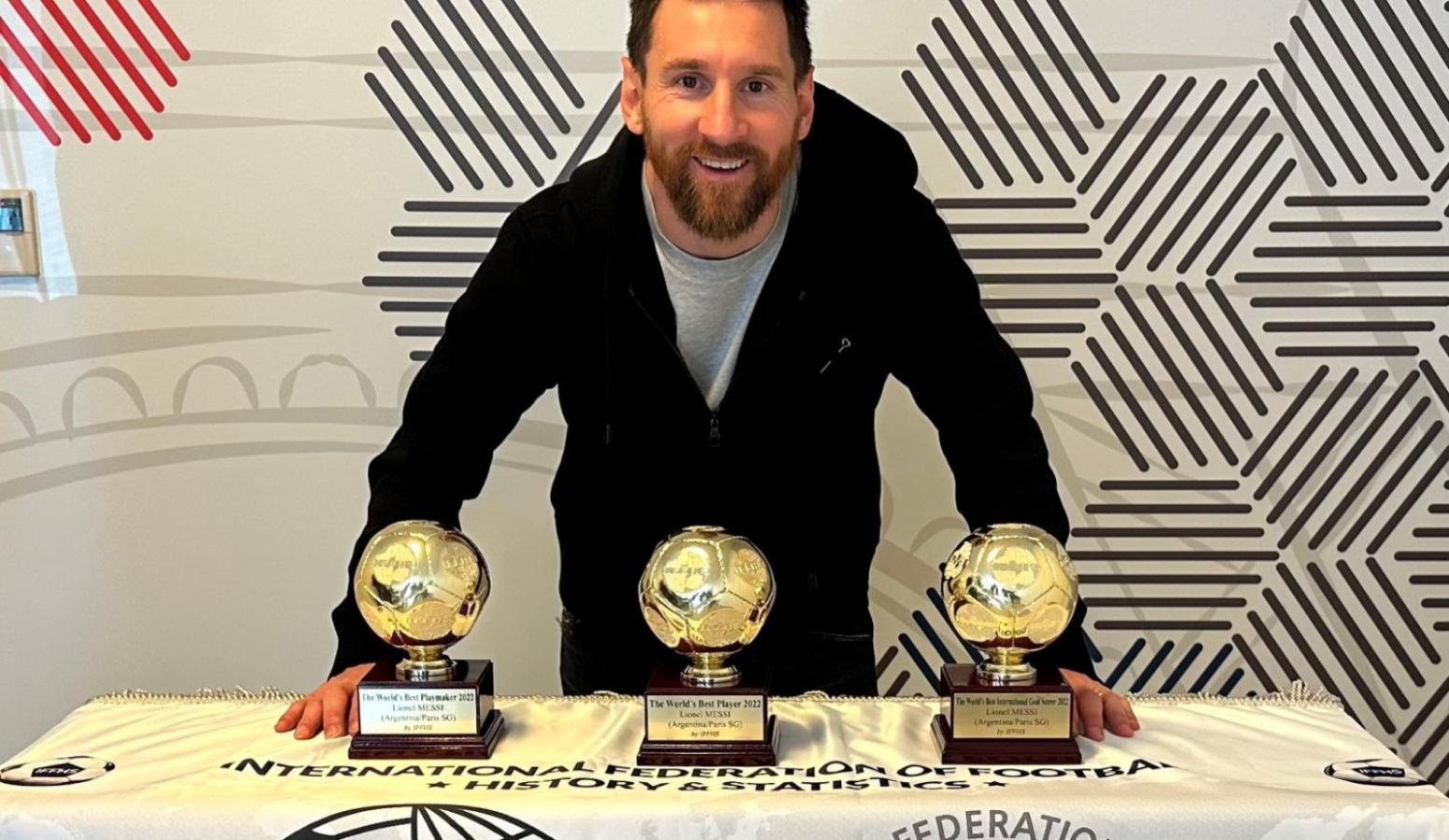 Messi balones de oro best sale y botas de oro