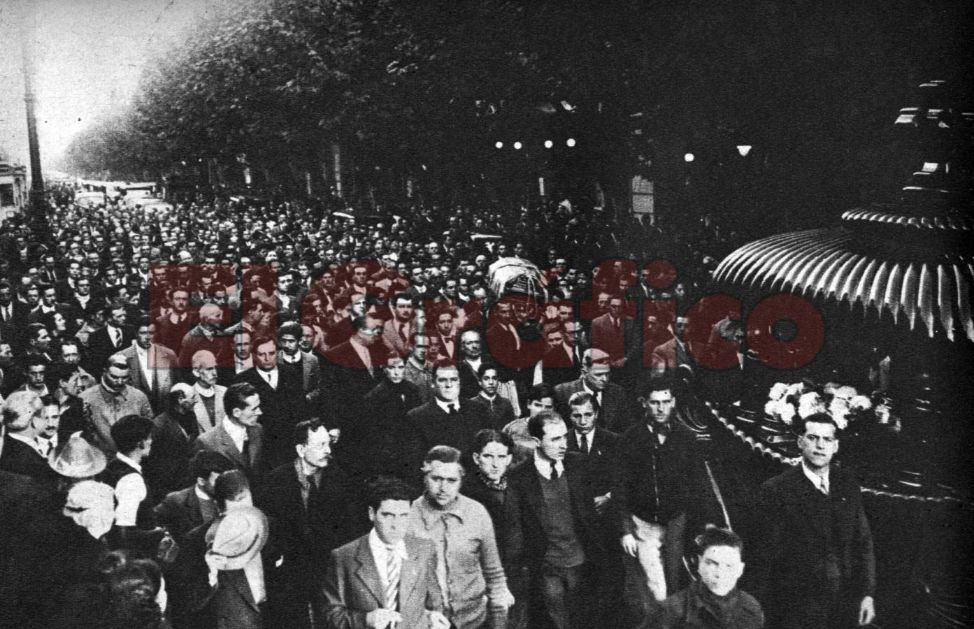 Imagen Una multitud participó del velorio de Luis López y Oscar Munitoli