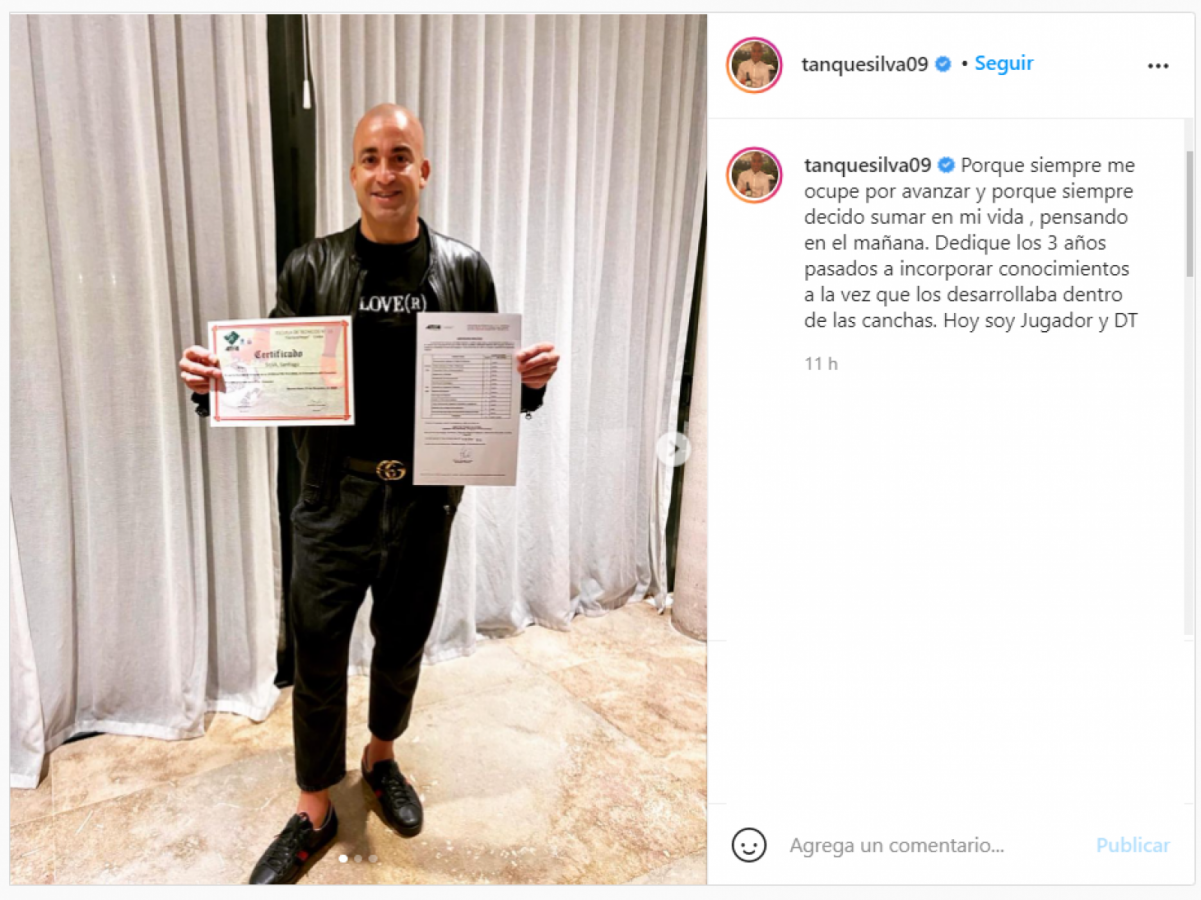 Imagen La publicación de Silva en Instagram