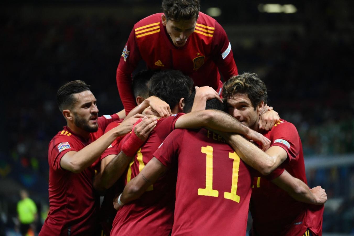Imagen España detuvo la racha de Italia y ahora el récord es de Argentina (FRANCK FIFE / AFP)