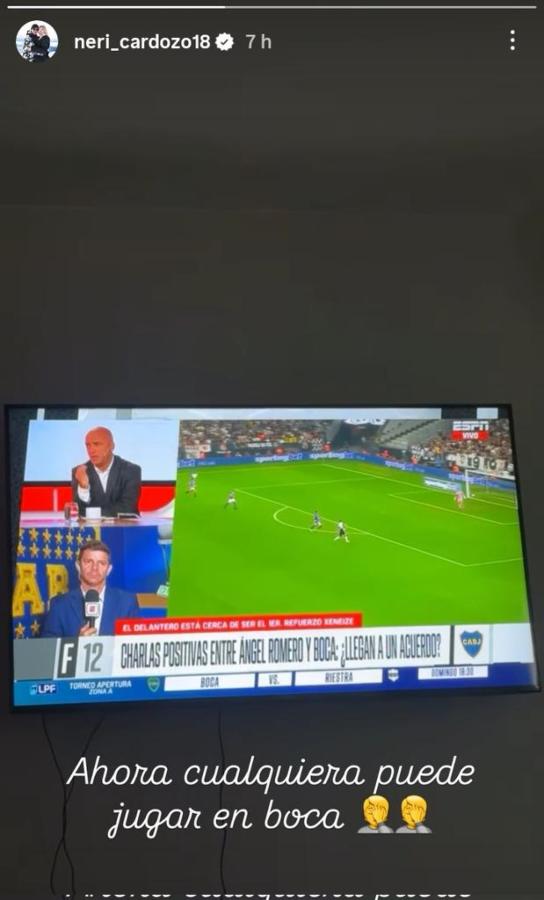 Imagen "Ahora cualquiera puede jugar en Boca", escribió Neri Cardoso.
