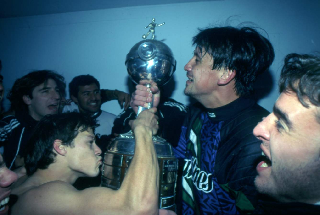 Imagen Germán Burgos y Matías Almeyda celebran el título continental