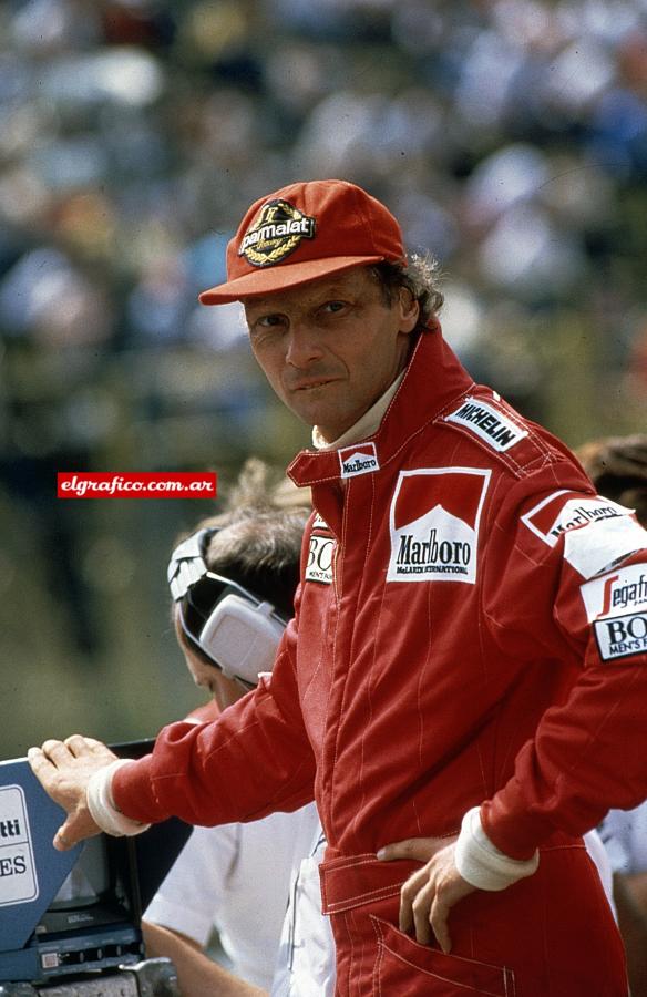 Imagen Lauda ganó tres campeonatos de Fórmula 1. Con Ferrari en 1975 y 1977, el restante en 1984 con McLaren. 