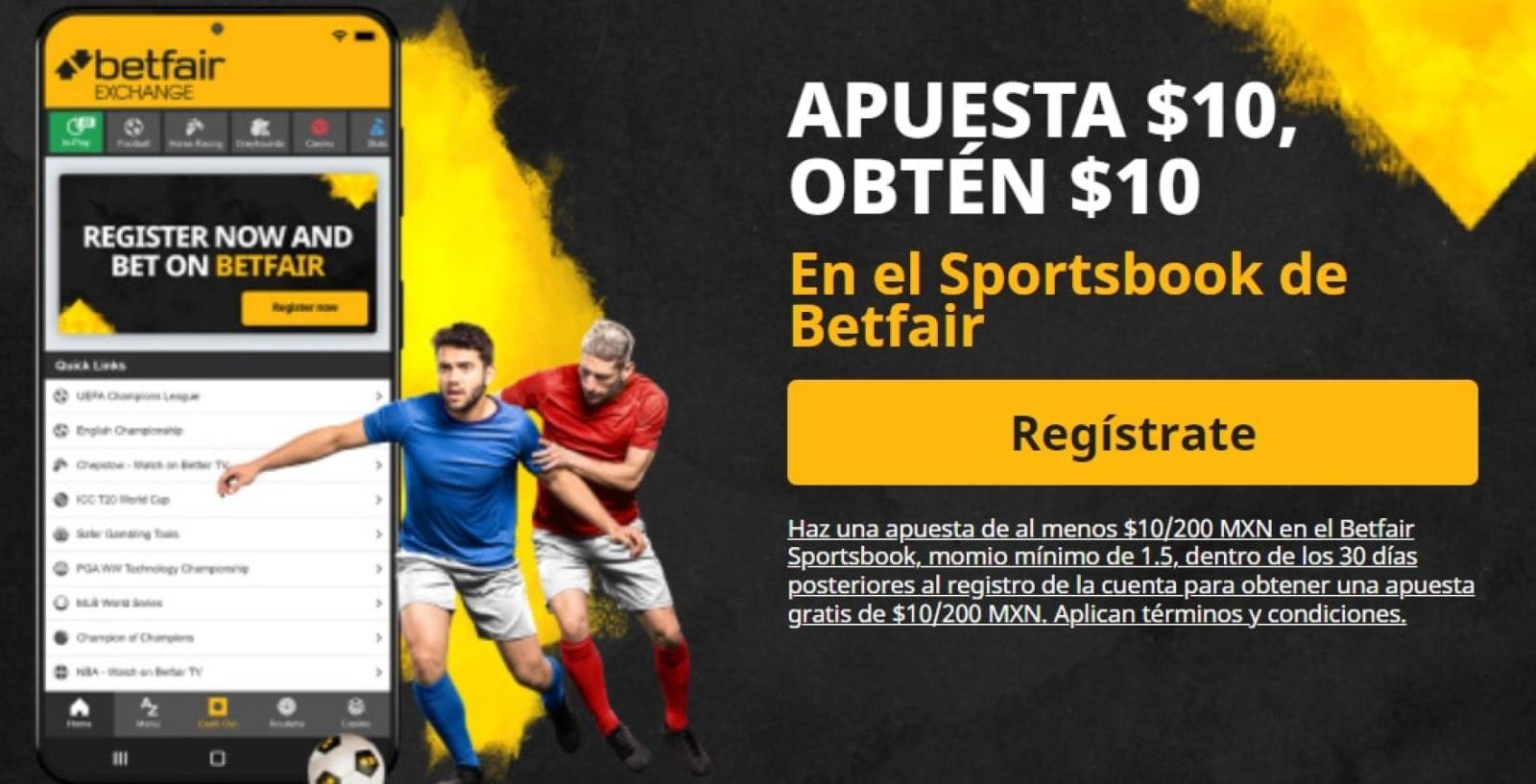 Imagen Bono Betfair