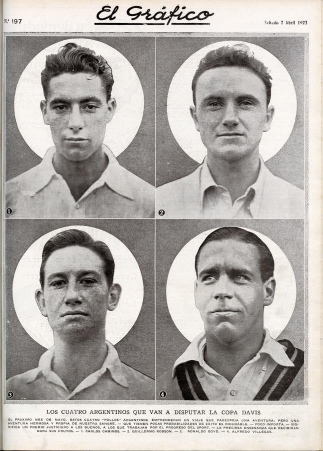 Imagen La tapa de El Gráfico del 7 de abril de 1923, con el anuncio del equipo.