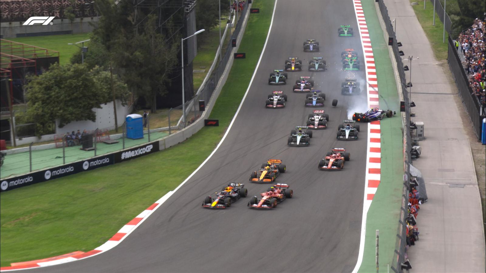 Imagen El accidente entre Tzunoda y Albon