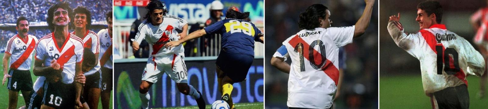 Imagen Alonso, Ortega, Gallardo, Aimar. La 10 de River siempre fue reservada para los cracks.
