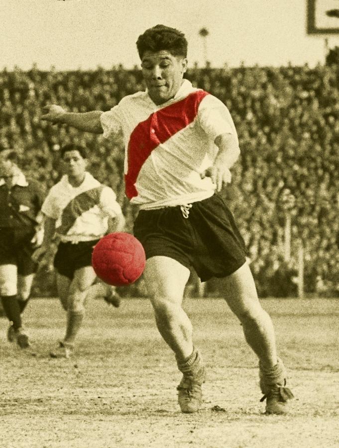 Imagen En River participó del tricampeonato de 1955, 1956 y 1957.