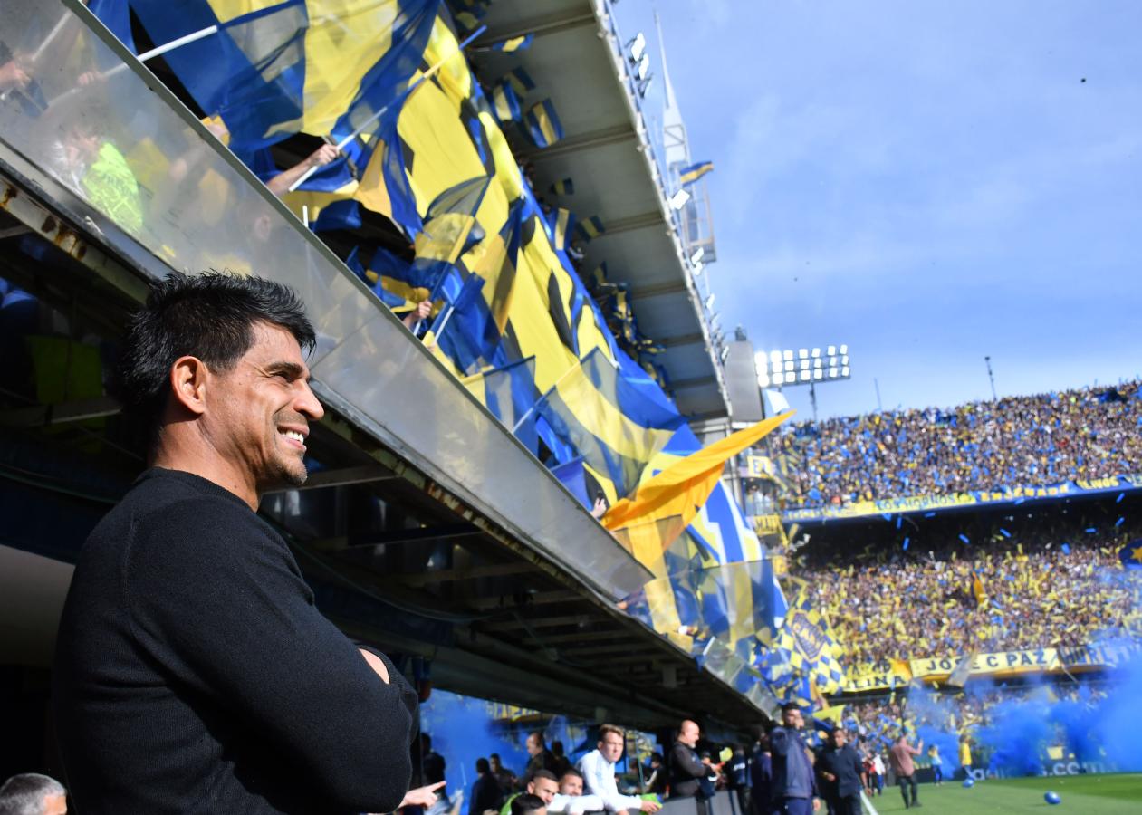 Imagen Hugo Ibarra, campeón en Boca en su primer año como entrenador (FOTOBAIRES)