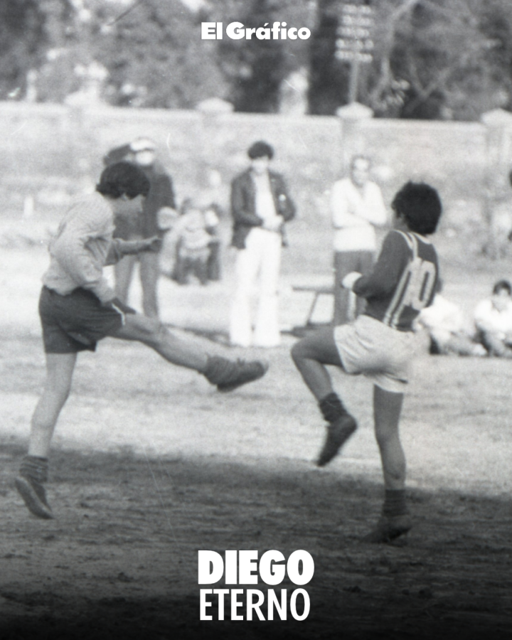 Imagen Diego Maradona en 1973 para El Gráfico