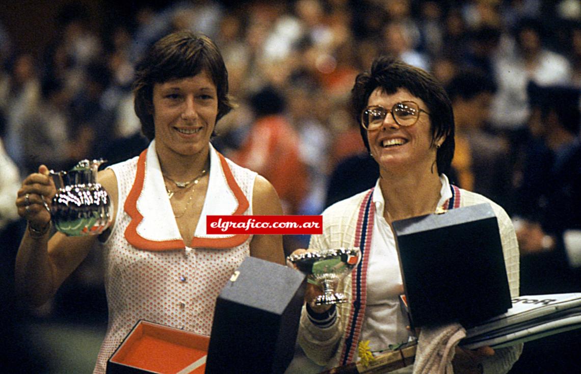 Buenos Aires, 1979. Una exhibición junto a Billie Jean Moffith de King.