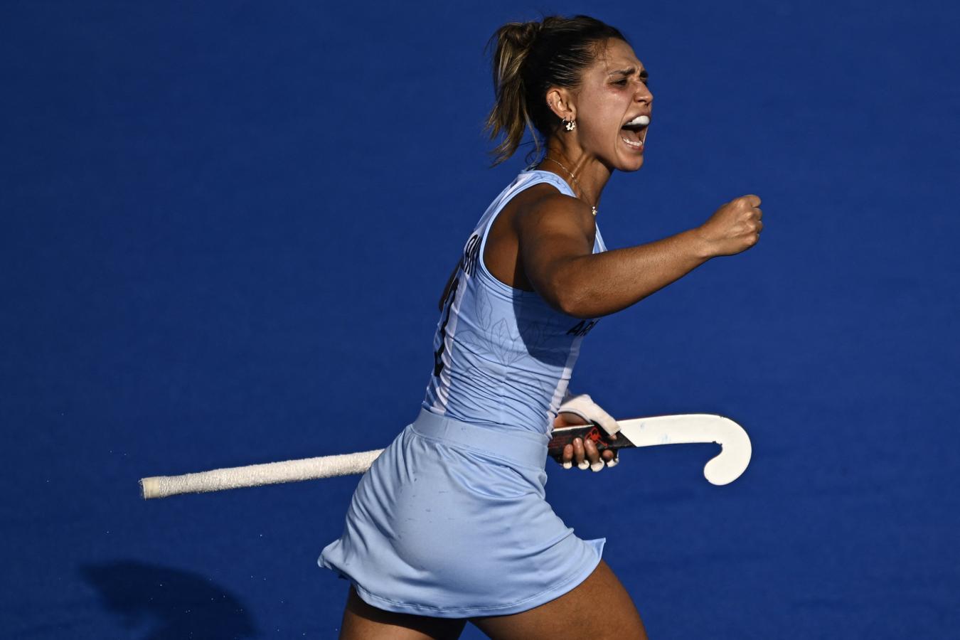 Imagen Agustina Gorzelany y el gol, una relación de amor. Foto: AFP