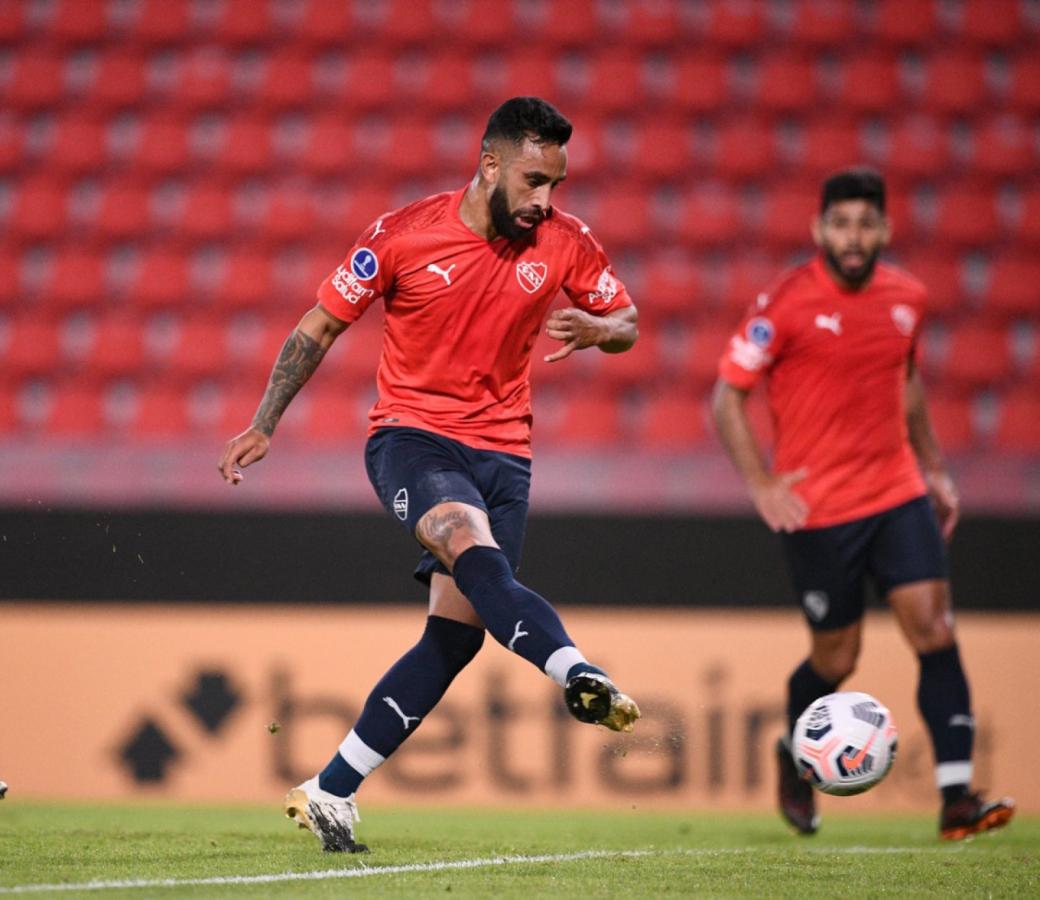 Imagen Herrera marcó su 4° gol con la camiseta de Independiente (@Independiente)