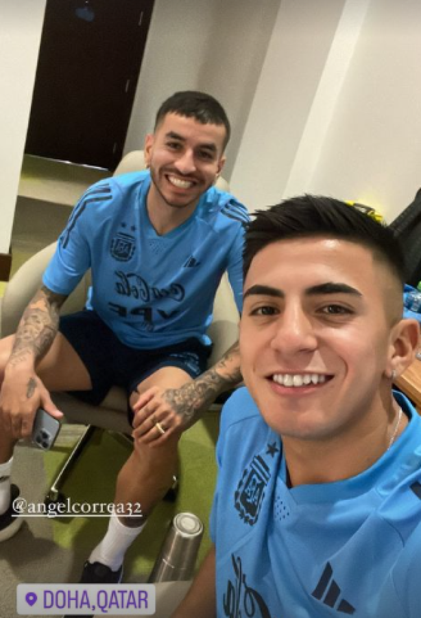 Imagen Thiago Almada y Angel Correa están en Qatar.