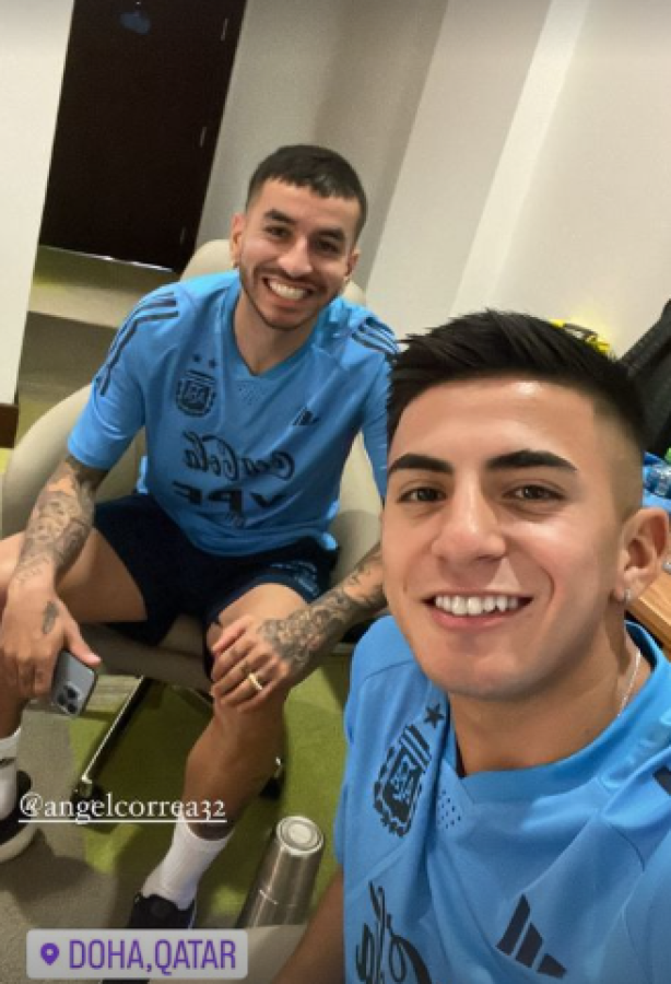 Imagen Thiago Almada y Angel Correa están en Qatar. 