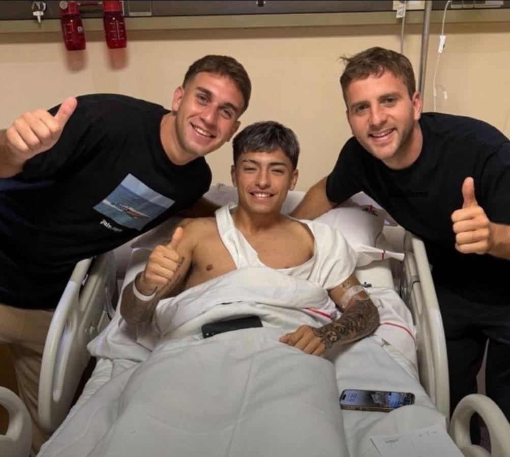 Imagen La primera foto de Ruberto tras la operación