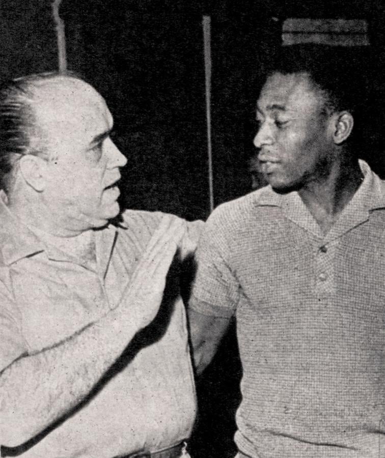 Imagen "Buda" y "Gran Papá". Rego y Pelé. Un argentino y un brasileño. Dos grandes amigos.